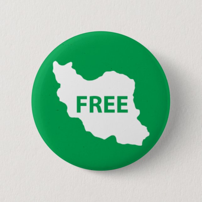 Chapa Redonda De 5 Cm Irán libre (Anverso)