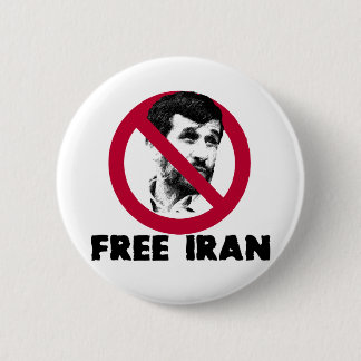 Chapa Redonda De 5 Cm Irán libre - Ahmadinejad