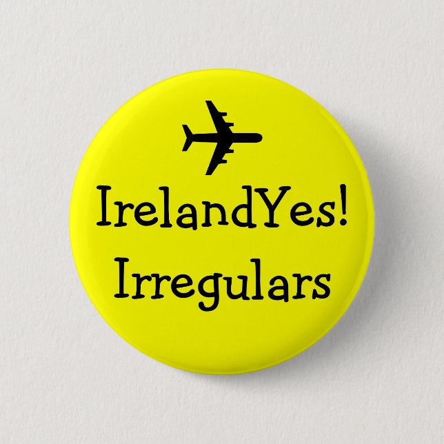 Chapa Redonda De 5 Cm ¡IrelandYes! Pin de los Irregulars (Anverso)