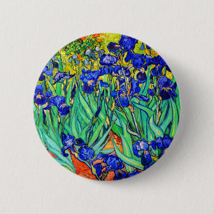 Chapa Redonda De 5 Cm Irises de Vincent Van Gogh