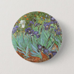 Chapa Redonda De 5 Cm Irises de Vincent van Gogh