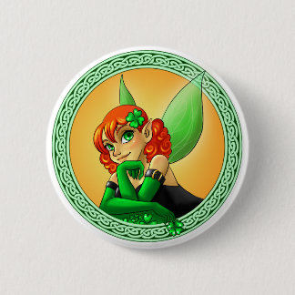 Chapa Redonda De 5 Cm Irish Fairy