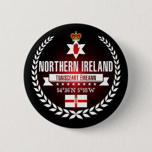 Chapa Redonda De 5 Cm Irlanda del Norte