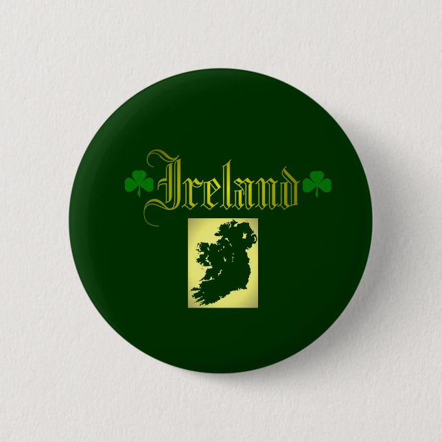 Chapa Redonda De 5 Cm Irlanda dinámica (Anverso)
