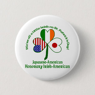 Chapa Redonda De 5 Cm Irlandés Honorario Japonés