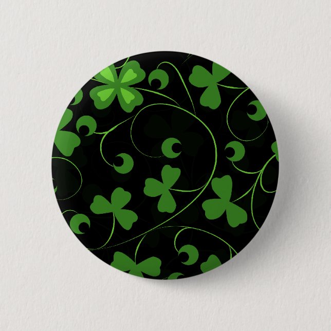 Chapa Redonda De 5 Cm Irlandés negro (Anverso)