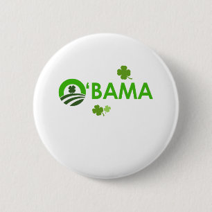 Chapa Redonda De 5 Cm Irlandés Obama