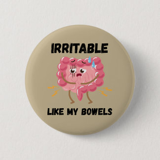 Chapa Redonda De 5 Cm Irritable Como Mis Intestinos