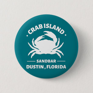 Chapa Redonda De 5 Cm isla cangrejo banco de arena Dustin Florida