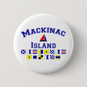 Chapa Redonda De 5 Cm Isla de Mackinac
