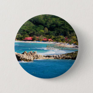 Chapa Redonda De 5 Cm Isla Tranquila Paraíso Labadee Haití