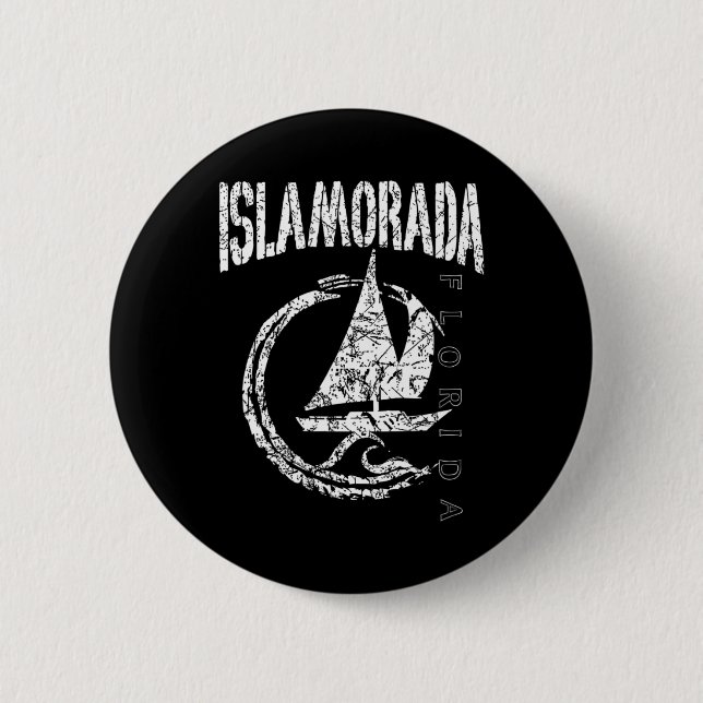 Chapa Redonda De 5 Cm Islamorada Florida Souvenir (Anverso)