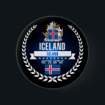 Chapa Redonda De 5 Cm Islandia<br><div class="desc">Islandia</div>