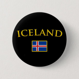 Chapa Redonda De 5 Cm Islandia de oro