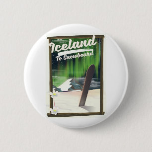 Chapa Redonda De 5 Cm Islandia para hacer snowboard