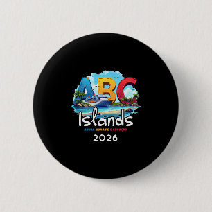 Chapa Redonda De 5 Cm Islas Abc Aru Bonaire Curacao Crucero Vacaciones 2