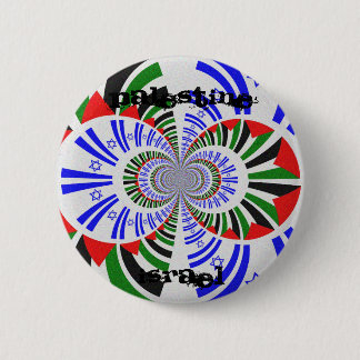Chapa Redonda De 5 Cm Israel y Palestina