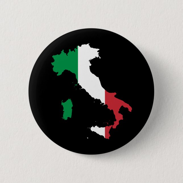 Chapa Redonda De 5 Cm Italia (Anverso)