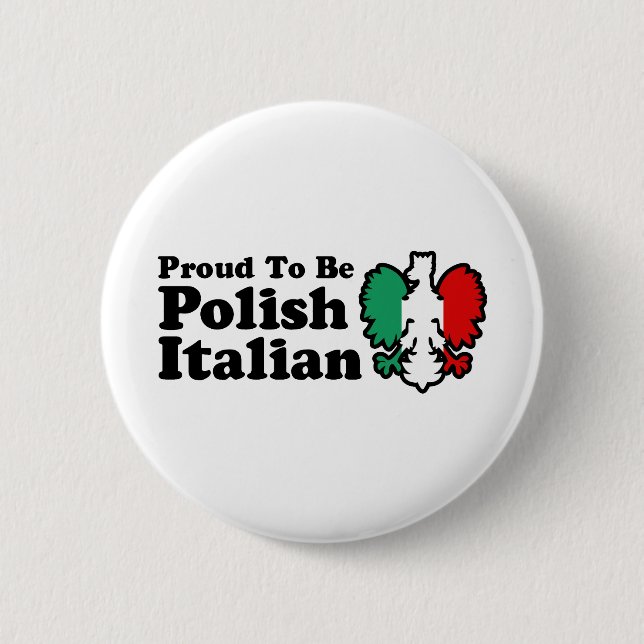 Chapa Redonda De 5 Cm Italiano polaco (Anverso)