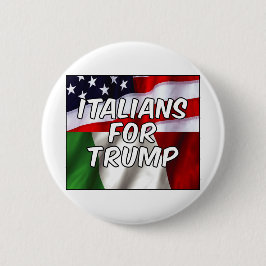 Chapa Redonda De 5 Cm Italianos para Trump