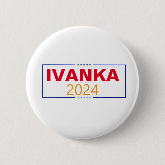 Chapa Redonda De 5 Cm Ivanka Trump 2024 (Anverso)