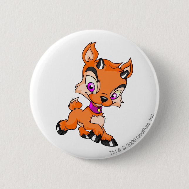 Chapa Redonda De 5 Cm Ixi naranja (Anverso)