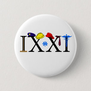 Chapa Redonda De 5 Cm IXXI recuerde 9-11