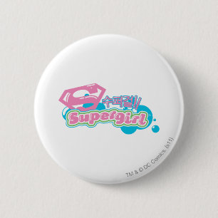 Chapa Redonda De 5 Cm J-Estallido 3 de Supergirl