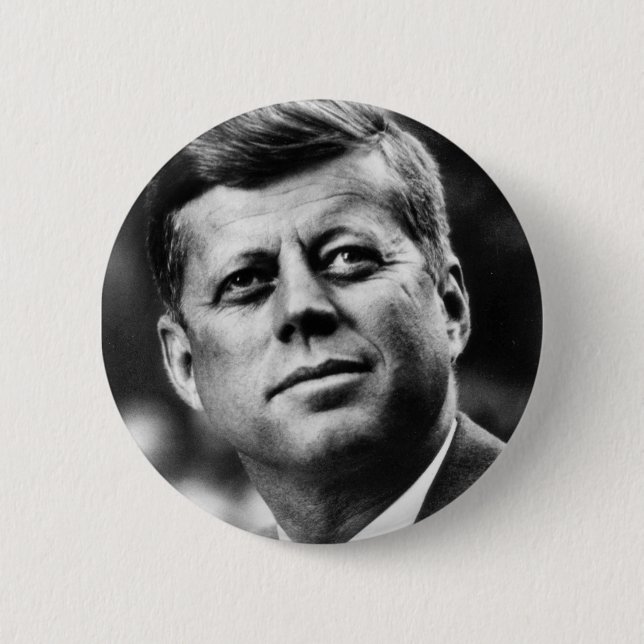 CHAPA REDONDA DE 5 CM J.F.K. (Anverso)