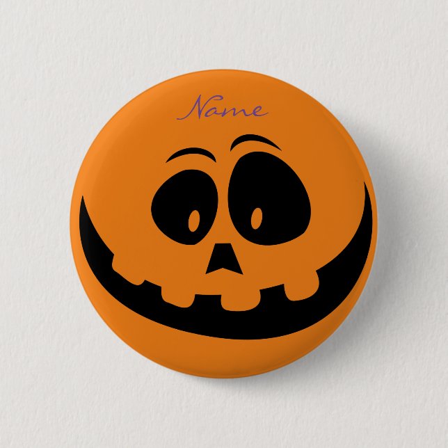 Chapa Redonda De 5 Cm Jack O'lantern Smile Thunder_Cove (Anverso)