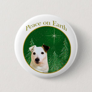 Chapa Redonda De 5 Cm Jack Russell Terrier Peace