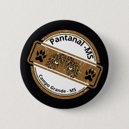 Chapa Redonda De 5 Cm Jaguar