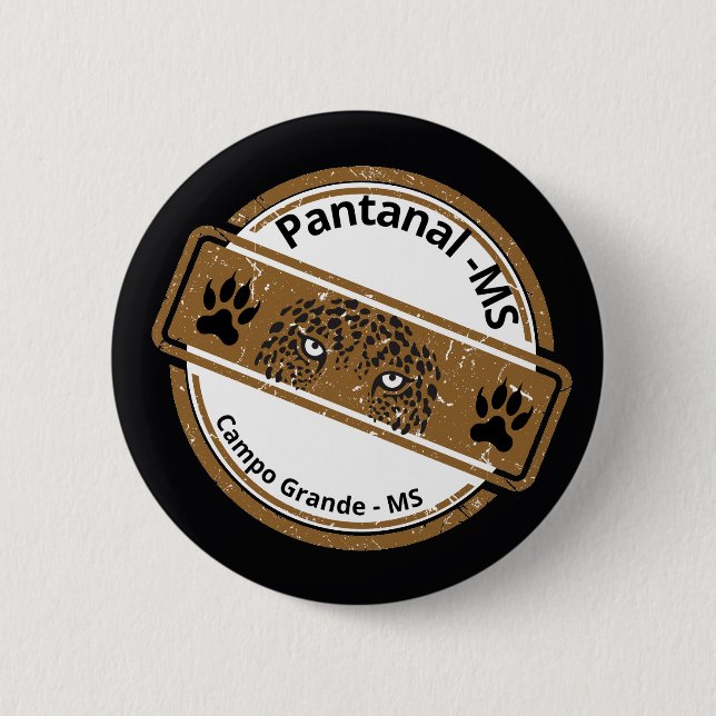 Chapa Redonda De 5 Cm Jaguar (Anverso)