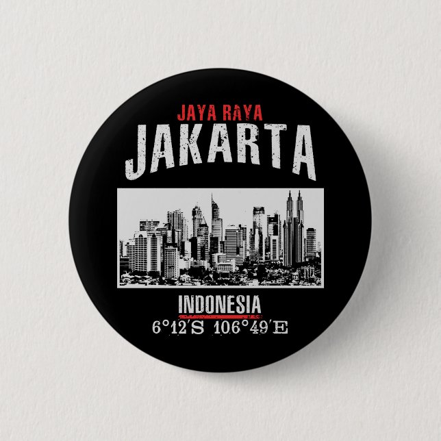 Chapa Redonda De 5 Cm Jakarta (Anverso)
