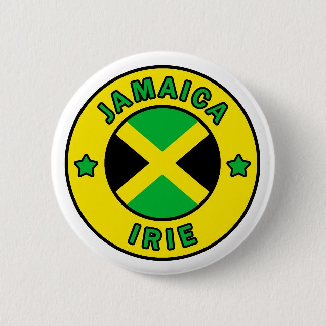 Chapa Redonda De 5 Cm Jamaica Irie (Anverso)