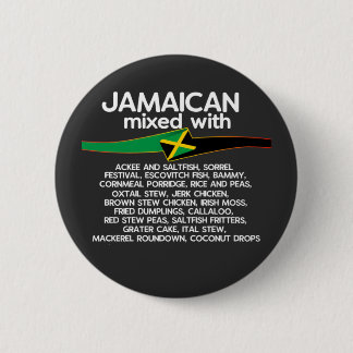 Chapa Redonda De 5 Cm Jamaicanos mezclados con Jamaica orgullosos