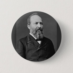 Chapa Redonda De 5 Cm James Garfield 20.º presidente