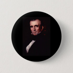 Chapa Redonda De 5 Cm James K. Polk 11º presidente de Estados Unidos