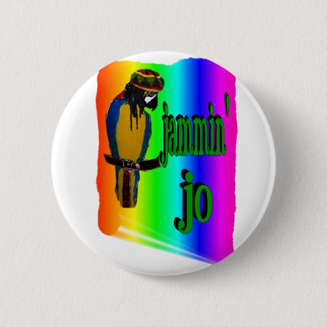 Chapa Redonda De 5 Cm Jammin' Jo (Anverso)