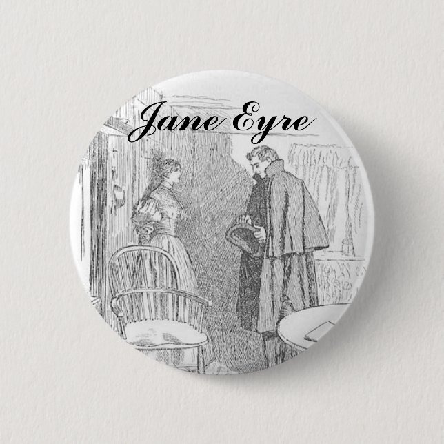 Chapa Redonda De 5 Cm Jane Eyre (Anverso)