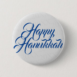 Chapa Redonda De 5 Cm Jánuca feliz