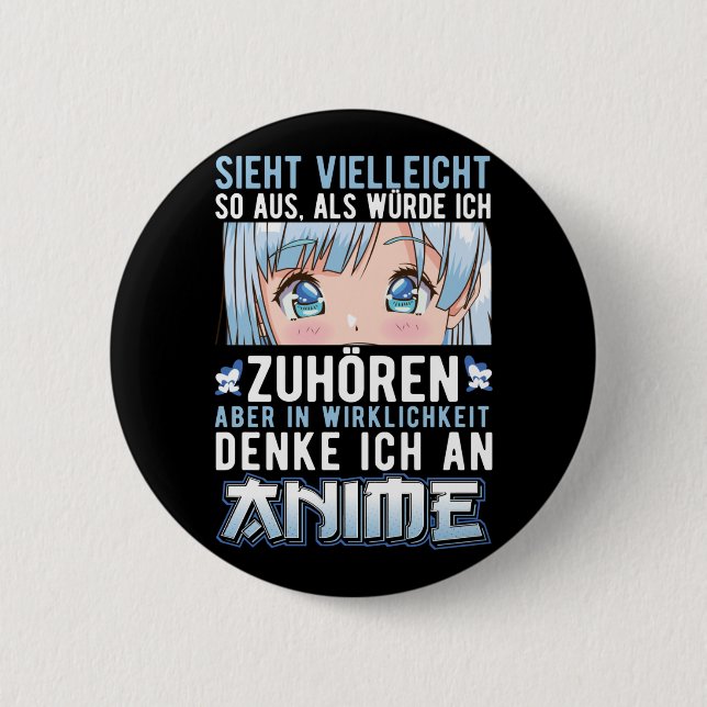 Chapa Redonda De 5 Cm Japan Anime Mädchen Otaku (Anverso)