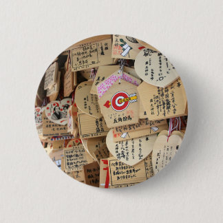Chapa Redonda De 5 Cm Japanese Shrine Wooden Dedications