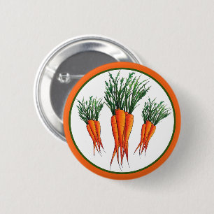 Chapa Redonda De 5 Cm Jardín de verduras de Naranja de zanjas