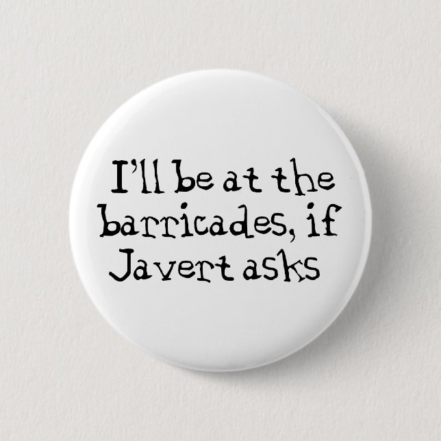 Chapa Redonda De 5 Cm Javert Les Miserables (Anverso)