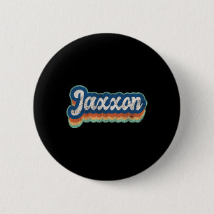 Chapa Redonda De 5 Cm Jaxxon Nombre de pila Chico Estilo Vintage 70s 80s