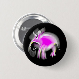 Chapa Redonda De 5 Cm Jazzy Pink Personalizado Aardvark