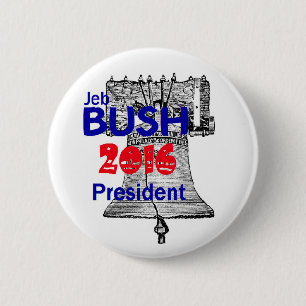 Chapa Redonda De 5 Cm Jeb Bush 2016