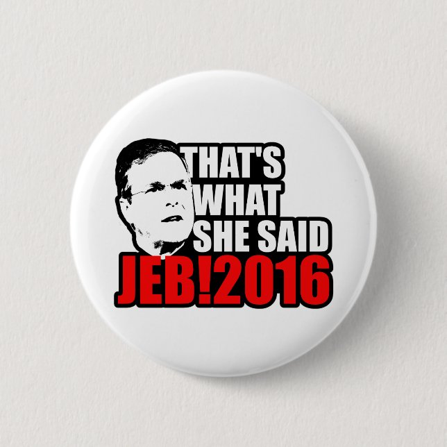Chapa Redonda De 5 Cm Jeb Bush 2016 (Anverso)