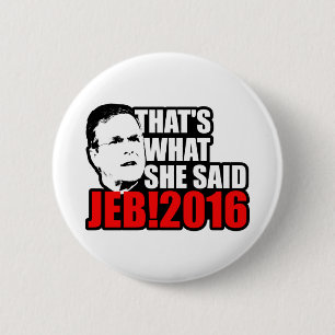 Chapa Redonda De 5 Cm Jeb Bush 2016